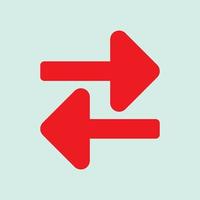 Red arrow icon vector EPS- 10