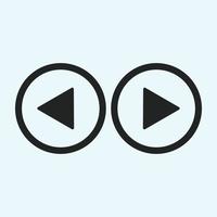 Play button icon in trendy flat style isolated on grey background. Play symbol for your web site design, logo, app, UI. Vector illustration