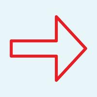 Red arrow icon vector EPS- 10
