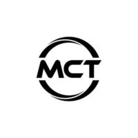 diseño de logotipo de letra mct en ilustración. logotipo vectorial, diseños de caligrafía para logotipo, afiche, invitación, etc. vector