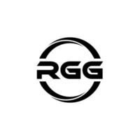 RGG letter logo design in illustration. Vector logo, calligraphy designs for logo, Poster, Invitation, etc.