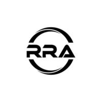 diseño de logotipo de letra rra en ilustración. logotipo vectorial, diseños de caligrafía para logotipo, afiche, invitación, etc. vector