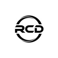 RCD letter logo design in illustration. Vector logo, calligraphy designs for logo, Poster, Invitation, etc.