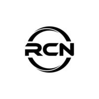 diseño del logotipo de la letra rcn en la ilustración. logotipo vectorial, diseños de caligrafía para logotipo, afiche, invitación, etc. vector