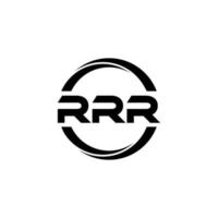 diseño del logotipo de la letra rrr en la ilustración. logotipo vectorial, diseños de caligrafía para logotipo, afiche, invitación, etc. vector