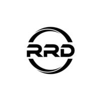 diseño del logotipo de la letra rrd en la ilustración. logotipo vectorial, diseños de caligrafía para logotipo, afiche, invitación, etc. vector