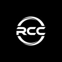 diseño de logotipo de letra rcc en ilustración. logotipo vectorial, diseños de caligrafía para logotipo, afiche, invitación, etc. vector