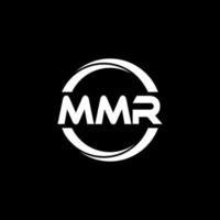 MMR letter logo design in illustration. Vector logo, calligraphy designs for logo, Poster, Invitation, etc.
