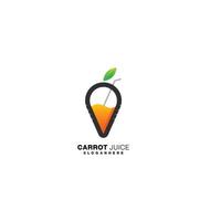 carrot juice design template gradient color vector