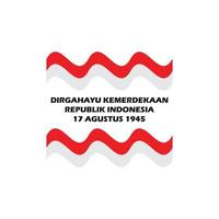 flag indonesia independence vector