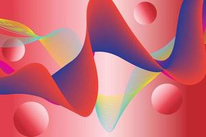 colorful gradient wave Abstract background. Modern poster with gradient 3d flow shape. Innovation background design for landing page. Vector