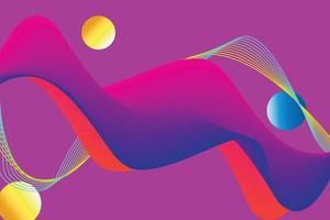 fondo abstracto fluido púrpura. afiche moderno con forma de flujo 3d degradado. diseño de fondo de innovación para la página de inicio. vector
