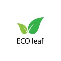 Green leaf logo vector