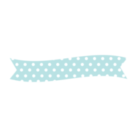 Pastel ribbons in different styles. masking tape, banner. png