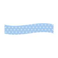 Pastel ribbons in different styles. masking tape, banner. png