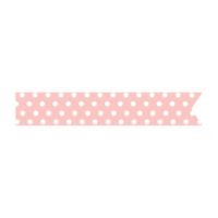 Pastel ribbons in different styles. masking tape, banner. png