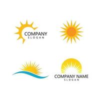 sun ilustration logo vector