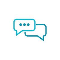 Speech bubble icon Logo vector