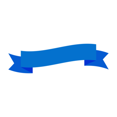 blue ribbon banner. 19080639 PNG