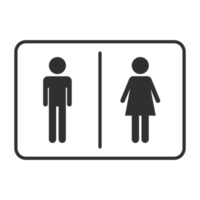 Restrooms line icon. png