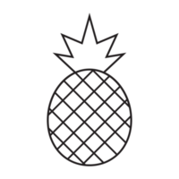ícone de abacaxi de fruta. png