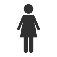Standing Up woman icon. png