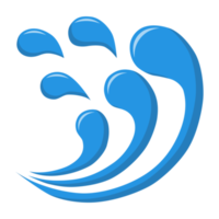 icône ou logo d'éclaboussure d'eau. png
