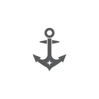 Anchor icon Logo vector