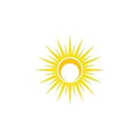 logotipo de ilustración de sol vector