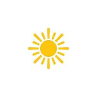 logotipo de ilustración de sol vector