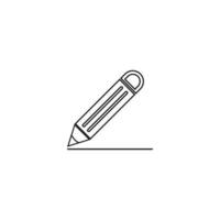 Pencil logo icon vector