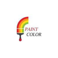 logotipo de la casa de pintura vector