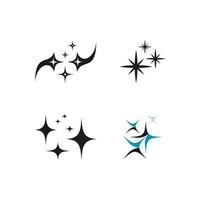 sparkling icon template vector