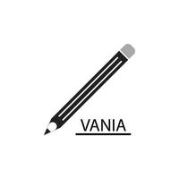 Pencil logo icon vector