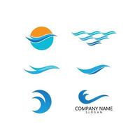 Water wave Logo vector