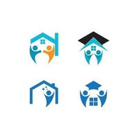 home school logo vector