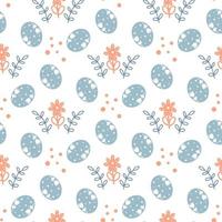 Spring Easter seamless pattern vector