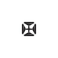 Plus icon. Cross sign. Simple style Christian holiday poster background symbol. Add button. Plus logo design element. Plus t-shirt printing. Vector for sticker.