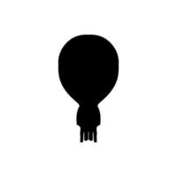 Bulb icon. Simple style creative idea poster background symbol. Bulb brand logo design element. Bulb t-shirt printing. Vector for sticker.