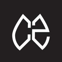 cz letter logo design.cz diseño inicial creativo del logotipo de la letra cz. concepto de logotipo de letra de iniciales creativas cz. vector