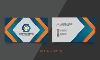 stylish modern business card template vector