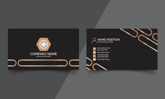 Vector luxury business card template