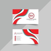 Vector modern business card template