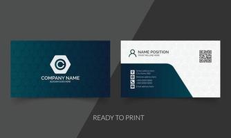 Modern business card template vector