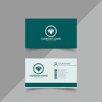 Modern business calling visiting card design template vector