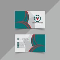 Modern business calling visiting card design template vector