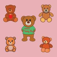 Teddy Bear toys and accessories Vector Art, Icons, and Graphics