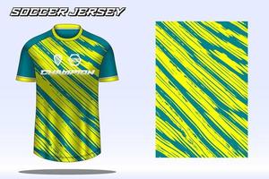 maqueta de diseño de camiseta deportiva de camiseta de fútbol para club de fútbol vector