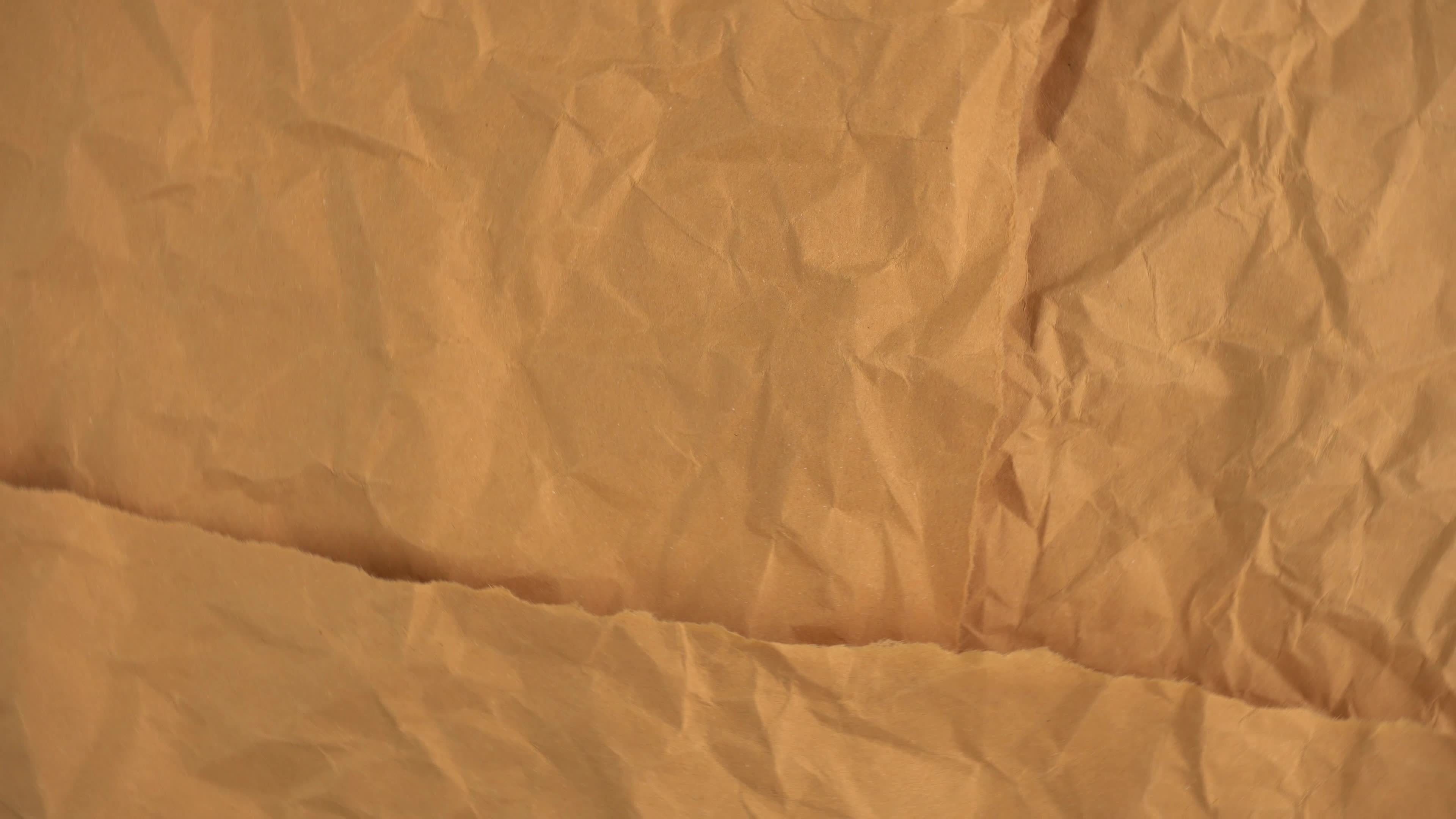 Rotating Brown Crumpled Paper Texture Background Video 18891024 Stock