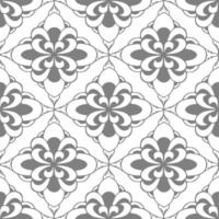 seamless tile pattern of abstract geometric gray elements on white background, texture, design photo